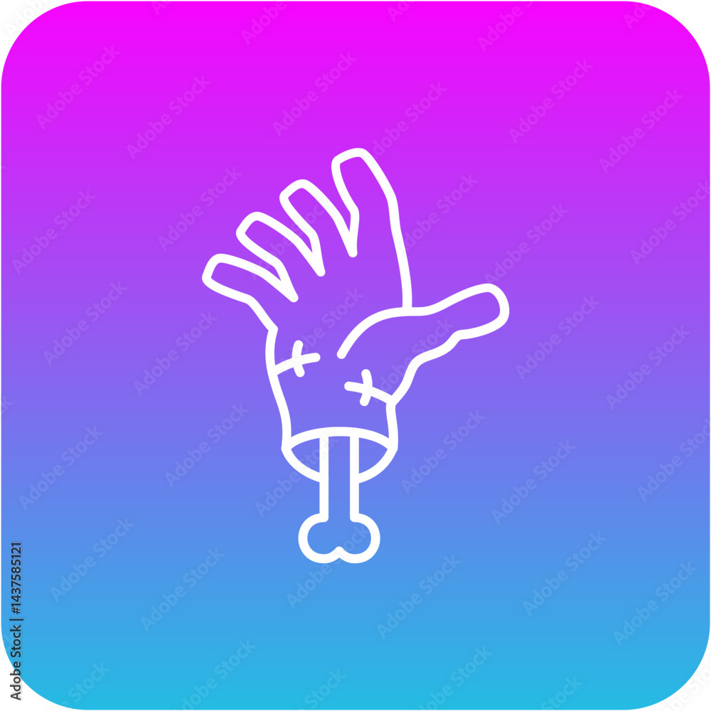Obraz premium Scary Hand Icon