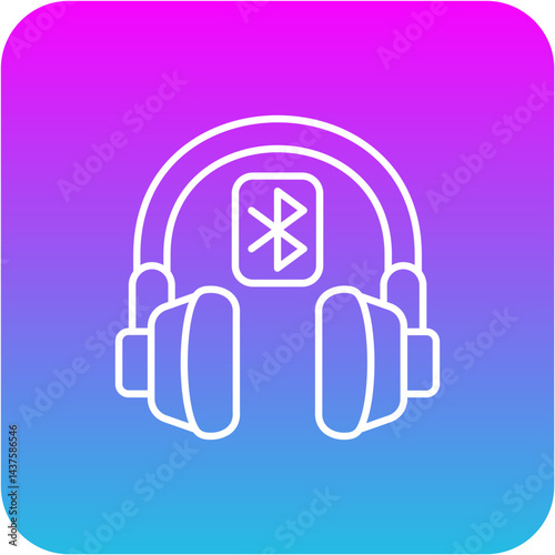 Bluetooth Headphones Icon