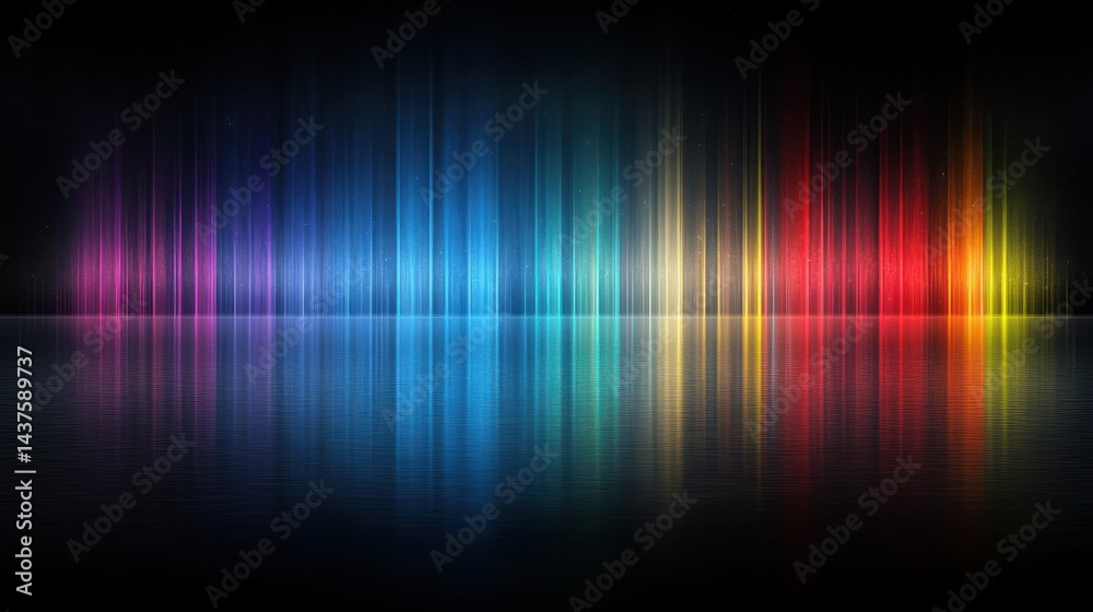 Abstract Rainbow Spectrum Reflection