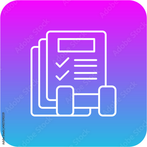 Fitness plan Icon