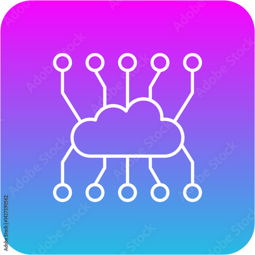 Cloud computing Icon