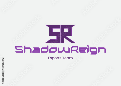 modern shadow reign esports team logo design