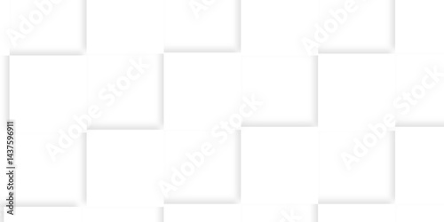 Product presentation and technology concept white abstract background with space for text and triangle and geometric square shape with screen shadow, dynamic & retro pattern.                         