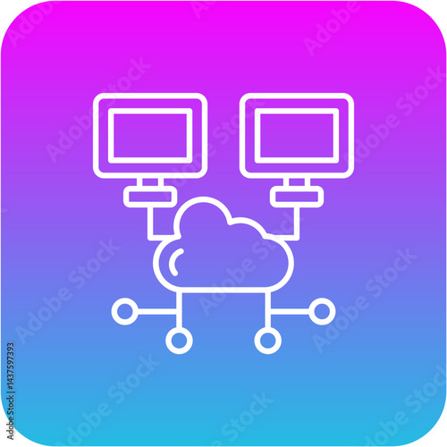 Cloud network Icon