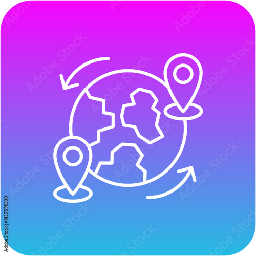 Worldwide travel Icon