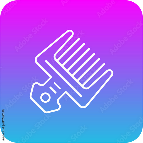 Afro comb Icon