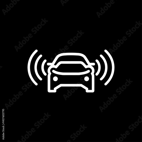 Autonomous Vehicle Sensor Icon