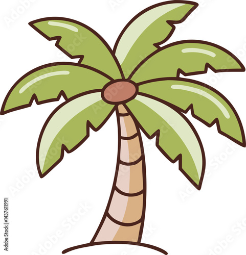 Evergreen and Tropical Trees Collection douglas fir tree, yew tree, juniper, larch, hemlock, banana, papaya, mango, cypress, coconut-palm
