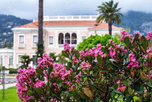 Obraz na płótnie Romantic Villa Ephrussie French Riviera beauty nature w salonie