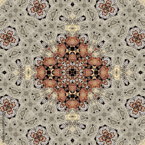 Seamless abstract pattern. Symmetrical texture. Square pattern art
