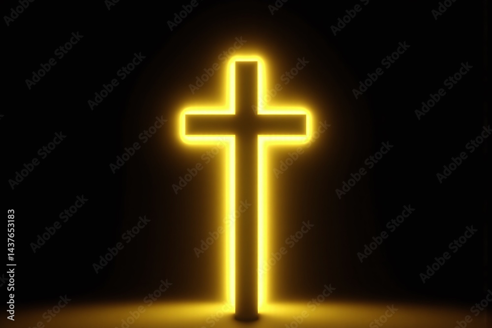 cross in the middle of a dark room cross in the middle of a dark room