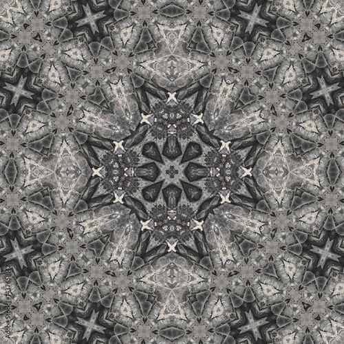 Seamless abstract pattern. Symmetrical texture. Square pattern art