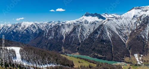 L’arrivo della primavera ai piedi del Monviso: Pontechianale ed il suo lago in Alta Valle Varaita photo