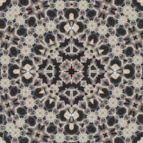 Seamless abstract pattern. Symmetrical texture. Square pattern art