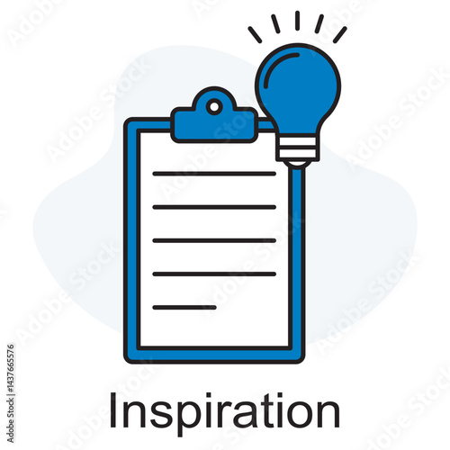 Inspiration icon, Fuel Your Fire Igniting the Spark Within, Waves of Wonder Where Ideas Take Flight, vecor