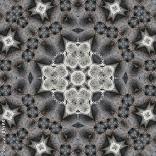 Seamless abstract pattern. Symmetrical texture. Square pattern art