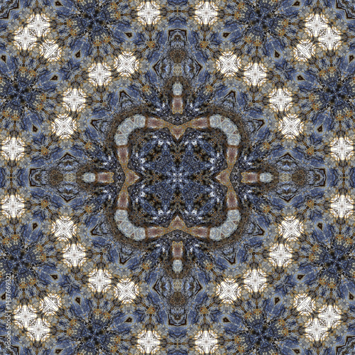 Seamless abstract pattern. Symmetrical texture. Square pattern art