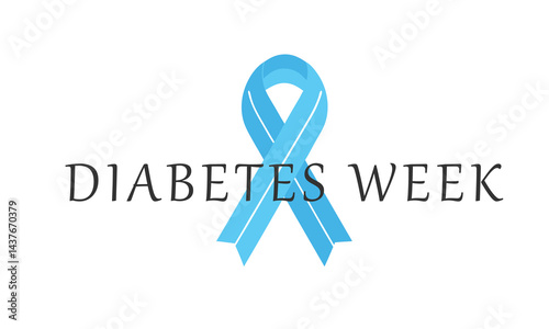 Diabetes Week. background, banner, card, poster, template. Vector illustration.