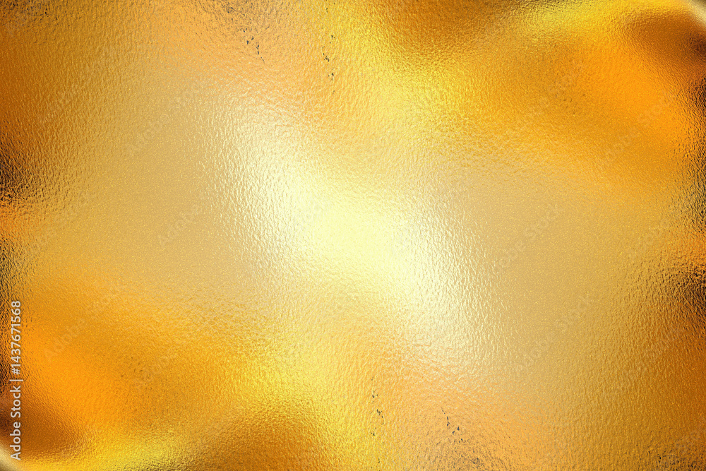 Brushed gold metallic wall with scratched surface, abstract texture background