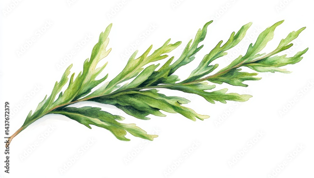 Obraz premium Delicate green branch