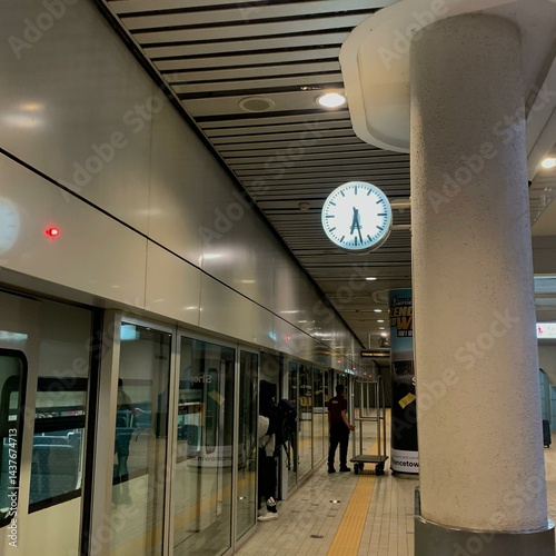 Canvas Print Metro Station at Kuala Lumpur International Airport KLIA 2 Terminal, Malaysia Pl