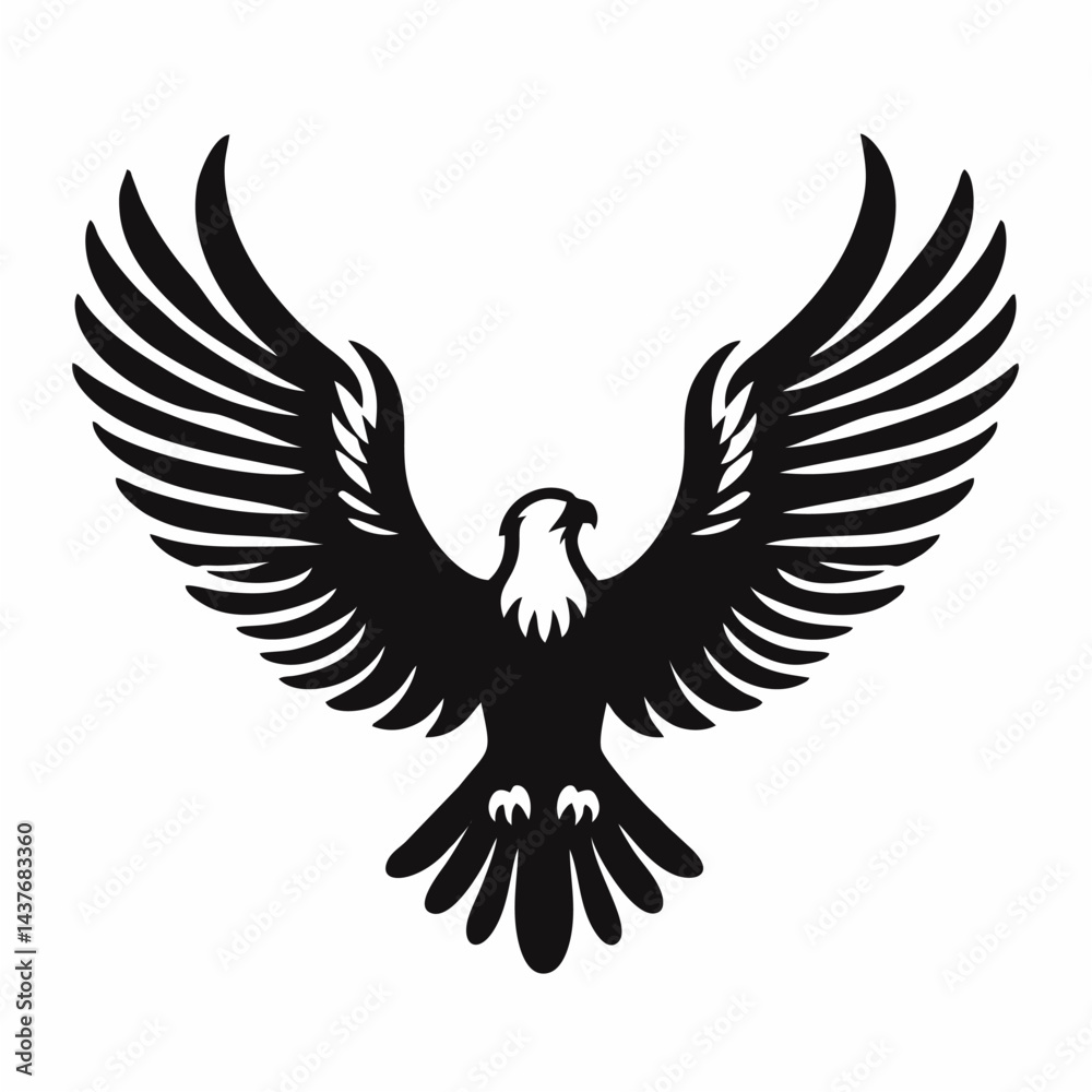 Obraz premium A vector eagle.