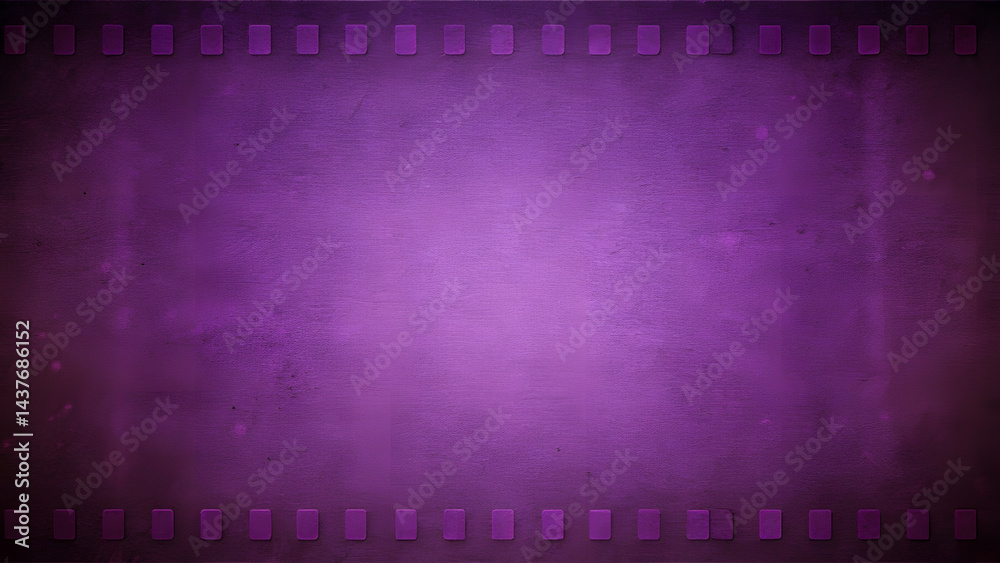 Obraz premium Deep Purple Vintage Grain Background. Perfect for: Halloween designs, mystical branding, vintage party flyers