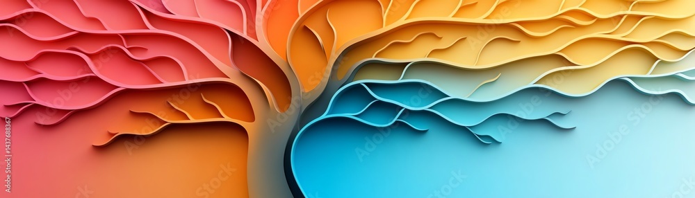 Obraz premium Elegant decision tree diagram