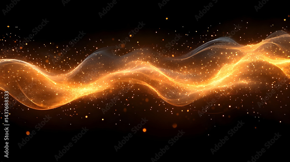 Obraz premium Abstract orange light design background