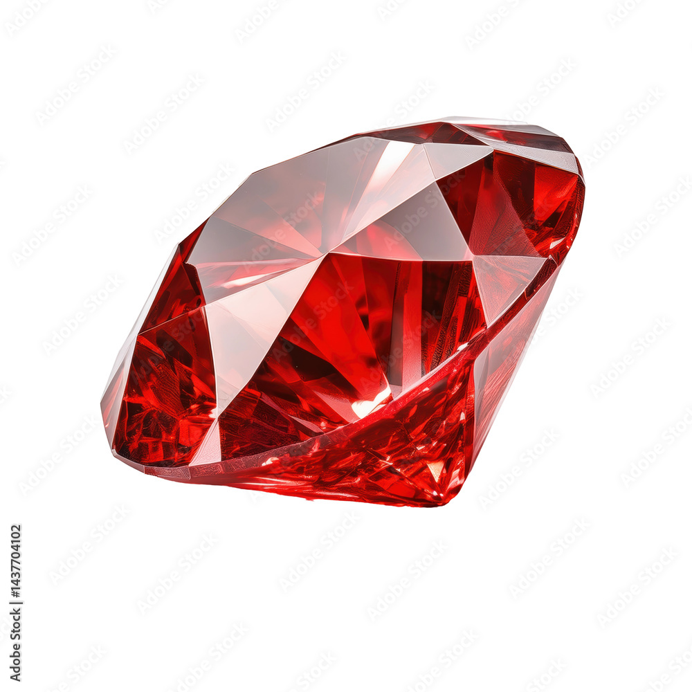 Stunning Red Gemstone: A Radiant Cut Ruby Jewel with Brilliant Facets and Vivid Color, Perfect for Jewelry or Collecting on transparent background Stunning Red Gemstone: A Radiant Cut Ruby Jewel with Brilliant Facets and Vivid Color, Perfect for Jewelry or Collecting on transparent background