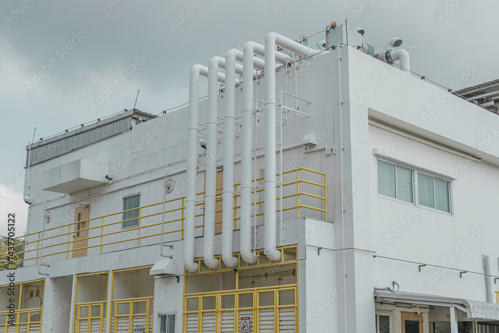 Modern chemical industry equipment and pipelines in the fertilizer production
