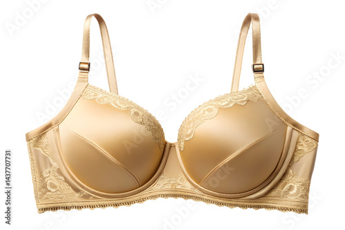 Wallpaper Mural A gold seamless bra isolated on a white or transparent background Torontodigital.ca
