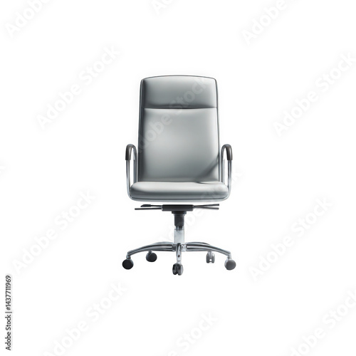 Transference of comfort and style executive chair element in modern office space sleek design professional environment