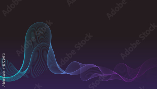 Interpolated wavy line background