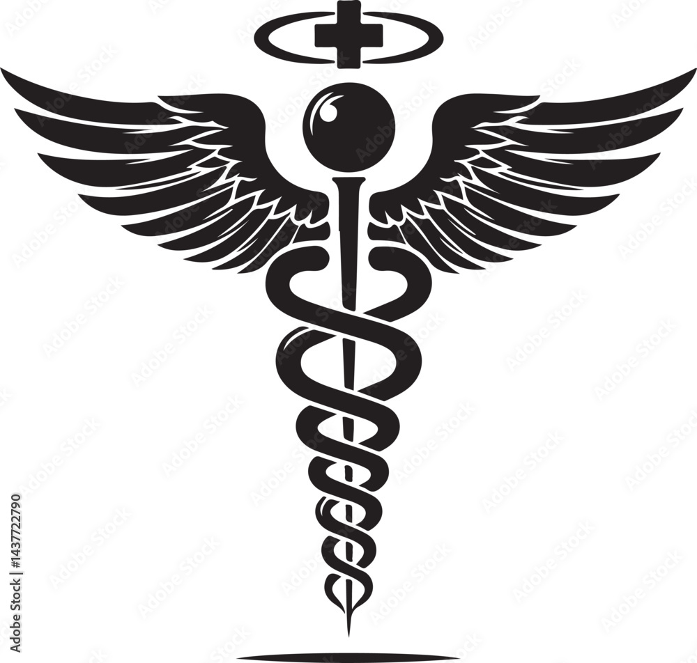 Caduceus Snake Medical Health Logo Symbol Asclepius Wand And Health Related Icon Caduceus Snake Medical Health Logo Symbol Asclepius Wand And Health Related Icon
