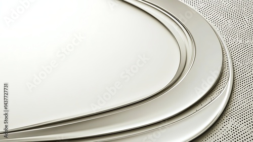 Silver Curves with Textured Background.