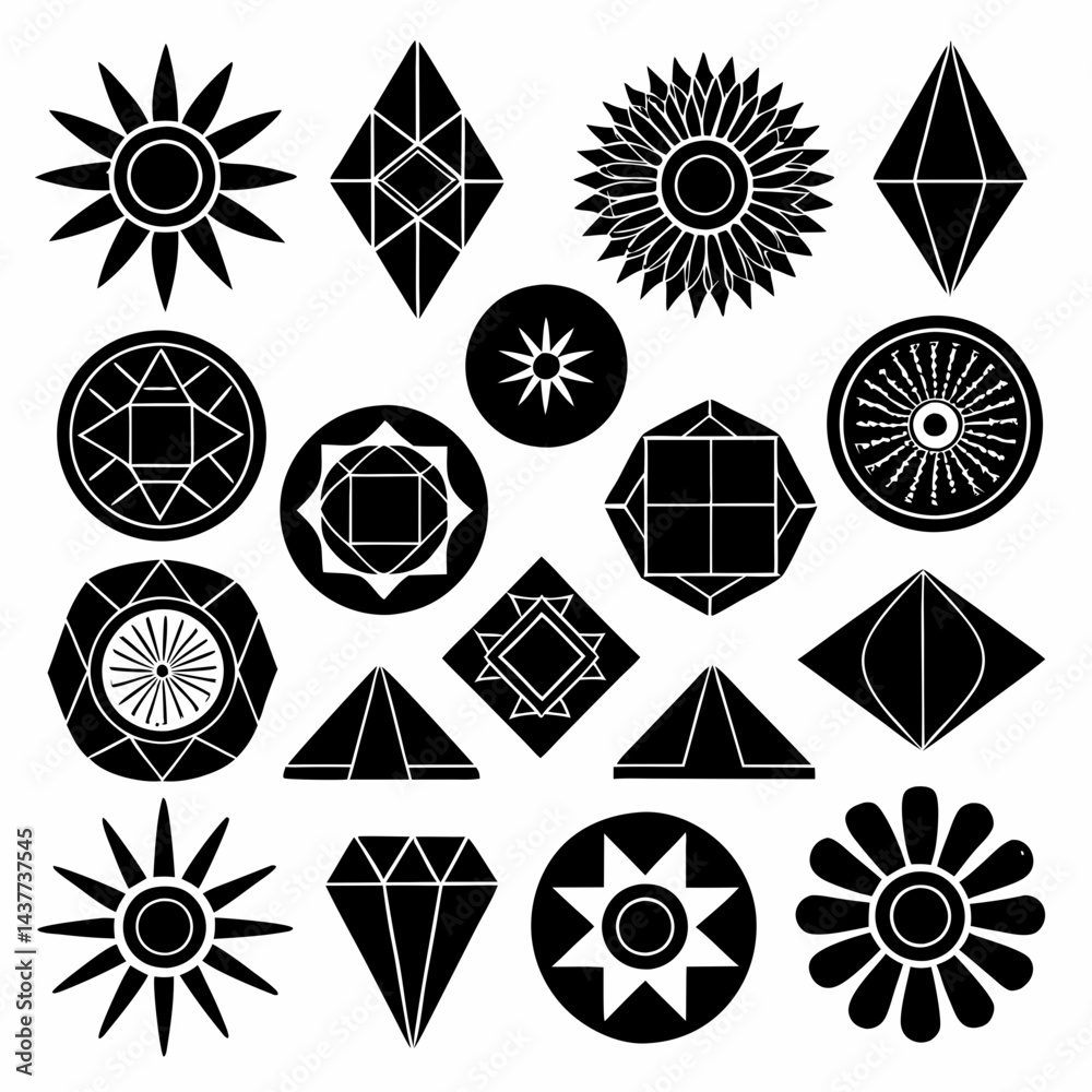 Fototapeta premium set of geometric shapes
