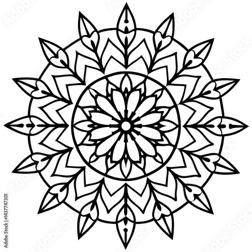 Rainforest mandala pattern