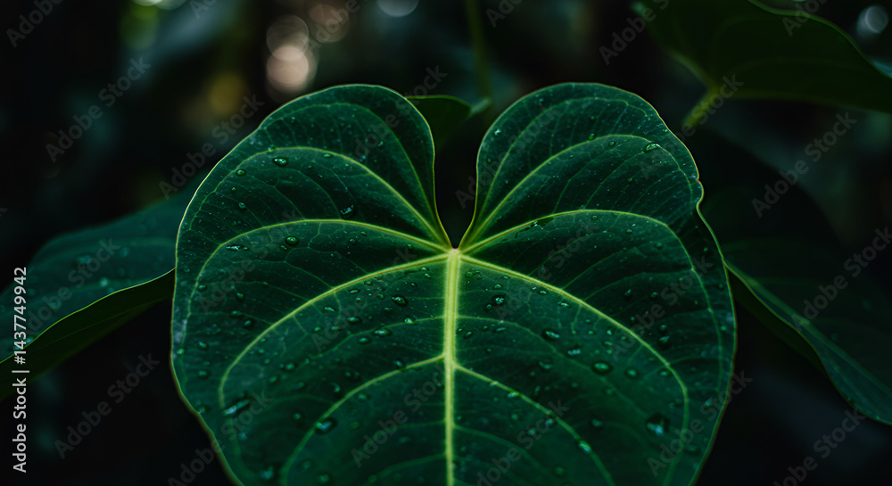 Fototapeta premium Close-up Of Anthurium Warocqueanum Queen Anthurium