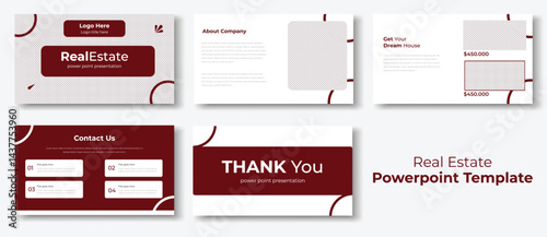 Real estate powerpoint presentation, Interior Design, Investor Pitch Deck Presention, Architecture Portfolio Presentation Template Design 