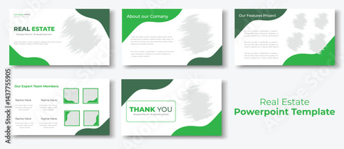 Real estate powerpoint presentation, Interior Design, Investor Pitch Deck Presention, Architecture Portfolio Presentation Template Design 
