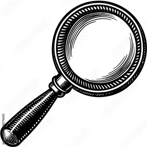 a classic magnifying glass