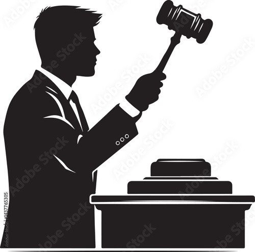 Auctioneer vector