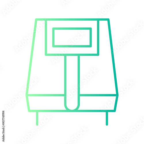 air fryer gradient icon