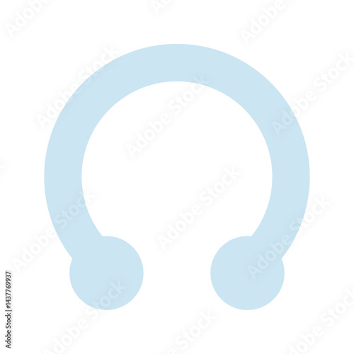 シンプルな冷却リングのベクターイラスト：ネッククーラー - Simple Cooling Ring Vector Illustration: Neck Cooler
