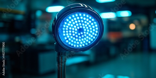 high-intensity blue led surgical light in medical environment for healthcare professionals