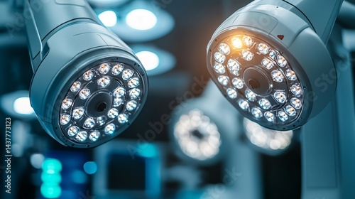 advanced surgical led lights in modern operating room for surgery precision and healthcare