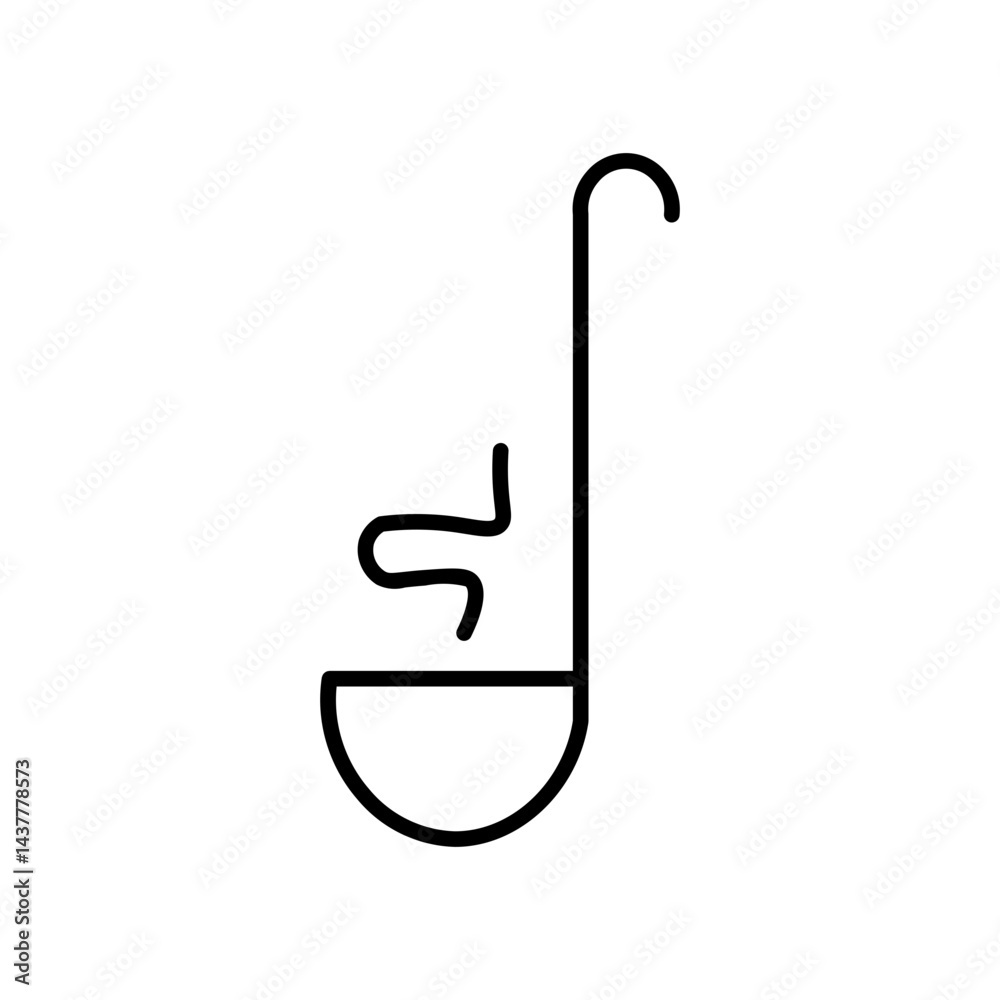 ladle line icon ladle line icon