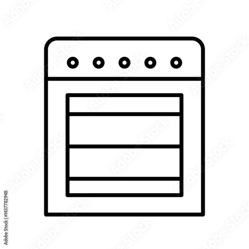 oven line icon