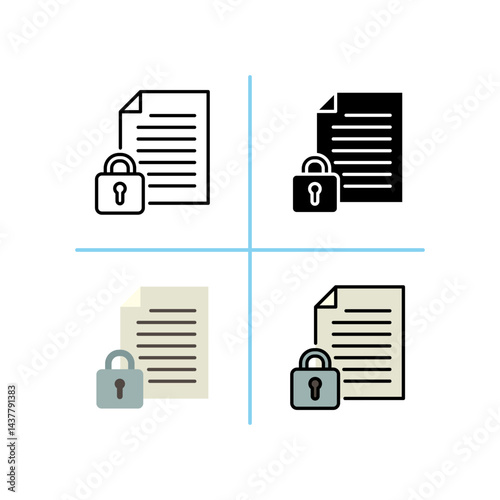 confidential documents Legal and Law Icon